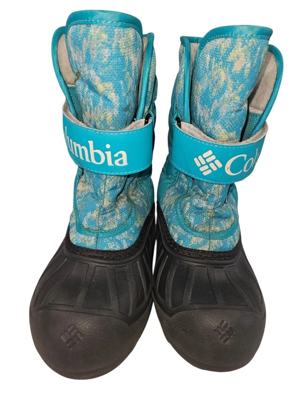 Columbia Teal Snow Boots Size 3 Girl